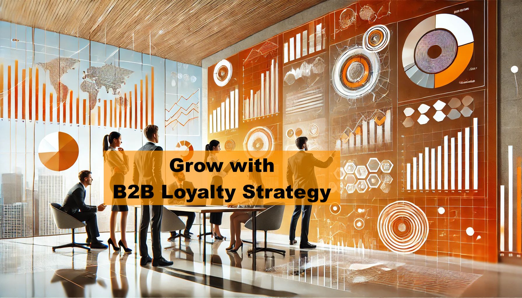 a team discussing about B2B Loyalty Strategy to enhance business growth