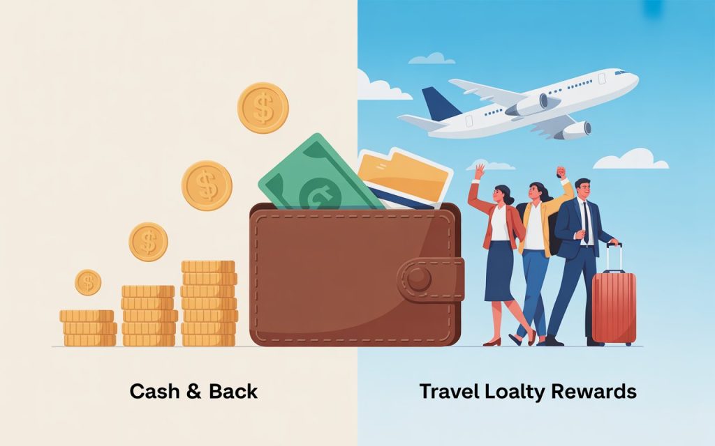 Travel rewards vs cash back