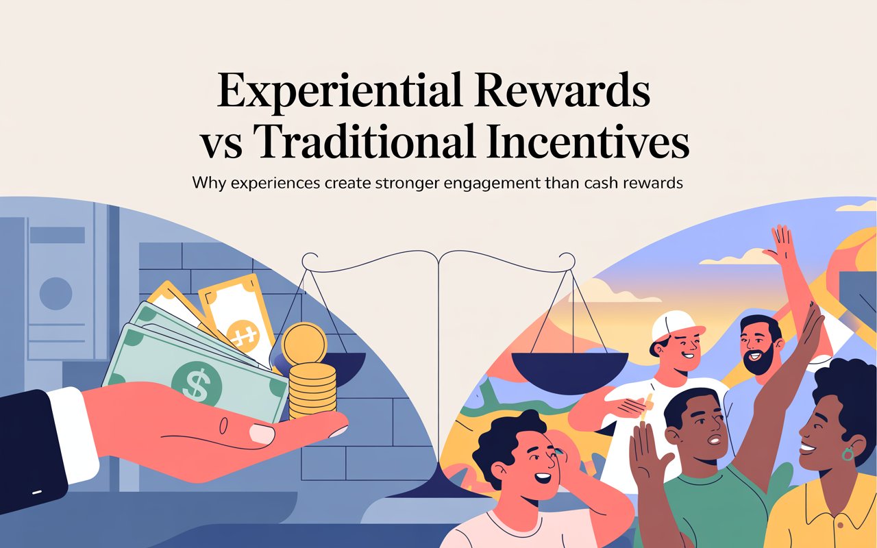 experiential rewards vs traditional incentives